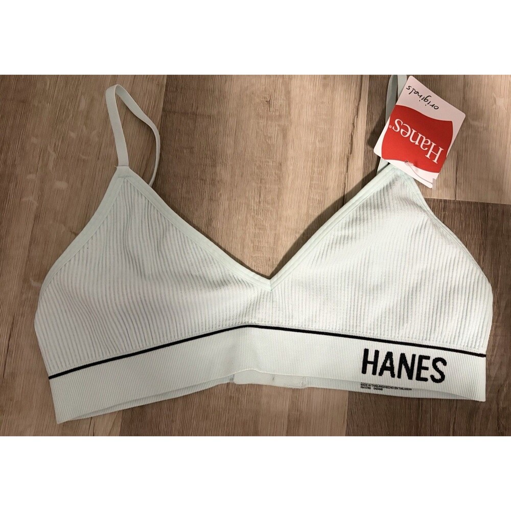Hanes Bra Aqua Size Medium NWT